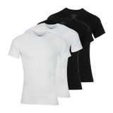Athena - Lot de 4 T-shirts Homme Col V - Coton Bio - OEKO-TEX® - GOTS - Hypoallergénique