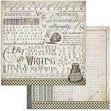 STAMPERIA INTERNATIONAL, KFT SBB740 Scrapbooking papier dubbelzijdig inkt, 31,5 cm x 30,5 cm
