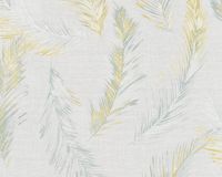 A.S. Création Vliesbehang Four Seasons veren optiek geel grijs