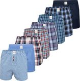 Phil & Co. Berlin Phil & Co. Boxershorts Heren Core Multipack 8-Pack - Maat M - Blauw