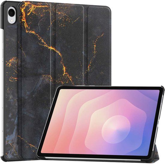 imoshion Tablet Hoes - Geschikt voor Samsung Galaxy Tab S11 - Black Marble