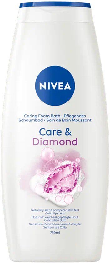 NIVEA Care & Diamond Badschuim, 750 ml