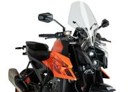 Puig 21996W Carenabris New Generation Touring - aerodynamische bescherming en stijl voor je Naked motorfiets, transparant