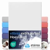 etérea Himmlische Qualität etérea Extra Jersey Hoeslaken 100x200 - 120x220 cm - Oekotex - 100% katoen - Wit