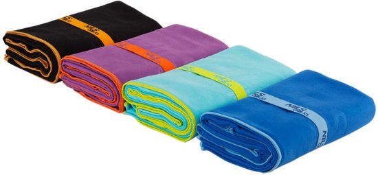 Nils Aqua NAR12 - Microvezel Handdoek - 180x100 cm - Lichtblauw - Superabsorberend