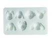 Silikomart 71.368.00.0096 bakvorm voor cake SLK268 honden, silicone, wit