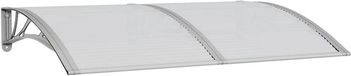 vidaXL Deurluifel 150x100 cm Polycarbonaat Grijs