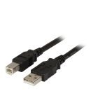 EFB ELEKTRONIK Câble USB A/USB B - 5 m - Noir