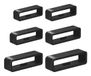 Selected by GSMpunt.nl SBG 6 stuks Horlogeband Lusjes - Zwart