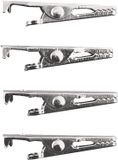 Rayher Pinces crocodiles - 8x pièces - platine - 4 cm
