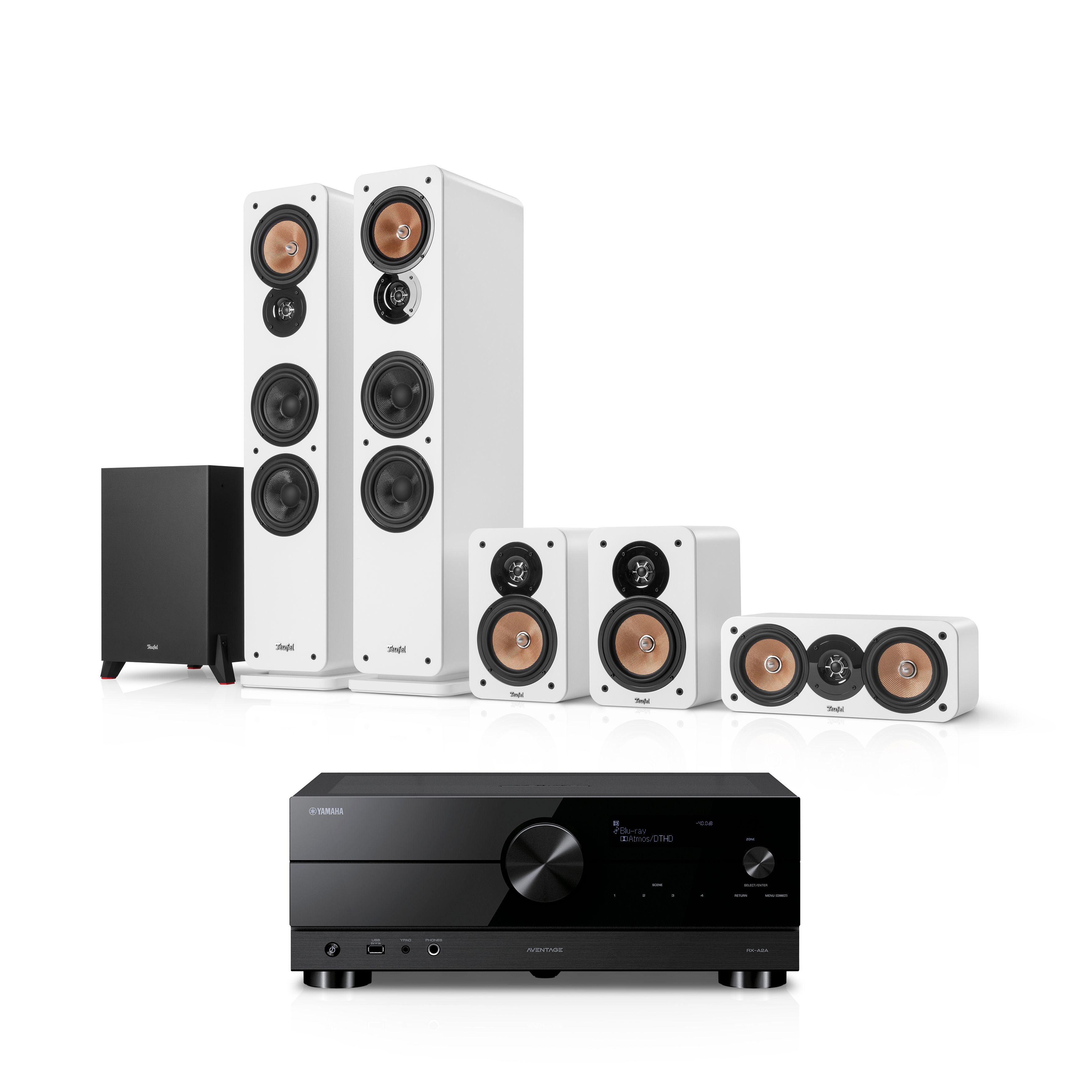 Teufel ULTIMA 40 Surround + Yamaha RX-A2A "5.1-Set"