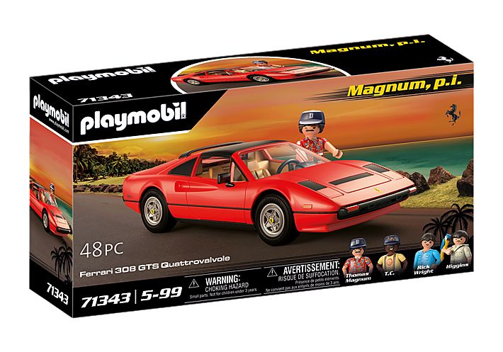 PLAYMOBIL Magnum, P.I. Ferrari 308 GTS Quattrovalvole - 71343 - Car - Red