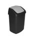 Curver Swing-Top - Vuilnisbak - 10 Liter - Zwart/Grijs