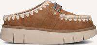 Mou Bounce Clog Instappers - Suède Instapper - Dames - Cognac - Maat 40