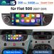 Junsun FIAT 500 (2007-2015) Carplay 6,86-inch Android 15 Autoradio met GPS, Wi-Fi, RDS, DSP, DAB+, Bluetooth, Stuurwielbediening en USB (2GB RAM + 64GB Opslag) - Zwart