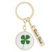 Sheepworld Sleutelhanger klein geluk, hanger met klaverblad, sleutelring, zinklegering, lengte 7,4 cm, geluksbrenger, Kerstmis, oudejaarsavond, 74430, Meerkleurig, Eén maat, Motief "Kleines Glück"