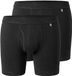 Schiesser Heren cyclist shorts 2 pack Long Life Cotton zwart