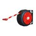 MAXTOOLS WTR100, haspel voor signaalband, wit en rood, robuust en schokbestendig, met houder voor wandgebruik, bandlengte 16 m