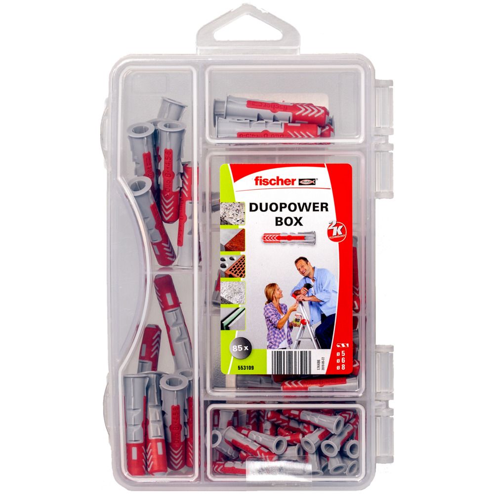fischer 553109 DUOPOWER mini, Dübelbox 85 delen