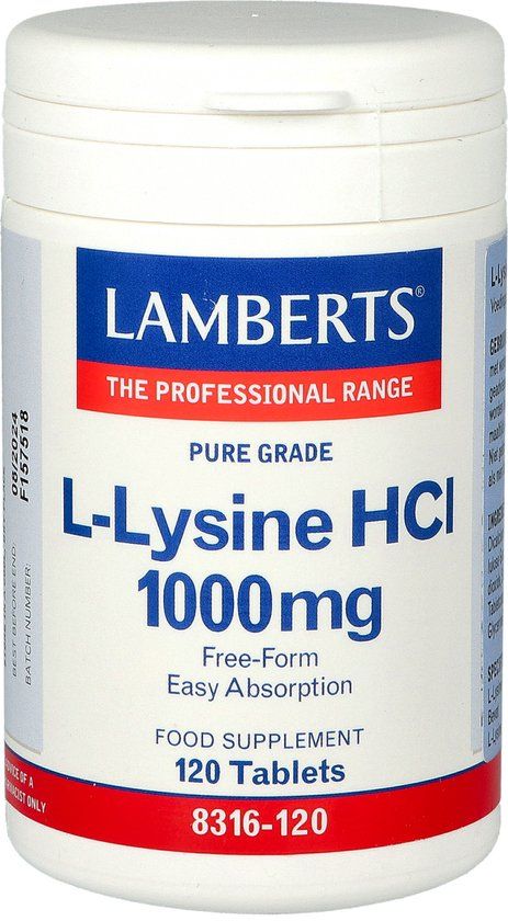 Lamberts L-Lysine 1000 mg - 120 tabletten