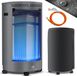 Kesser Poêle à gaz céramique 4200 Watt Poêle mobile incl. détendeur tuyau de gaz - Poêle à gaz de camping incl. housse de protection, brûleur infrarouge céramique, bouteilles de gaz butane ou propane jusqu'à 15 kg - Gris