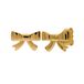 Lucardi Kinder Zilveren goldplated oorring kinderen strik groot