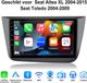 Junsun Autoradio met Draadloos Carplay & Android Auto Geschikt voor Seat Altea 2004-2016 - GPS-multimedianavigatie - 9 Inch HD IPS Touchscreen - Bluetooth - WiFi - Stuurwielbediening - USB - 4GB+64GB