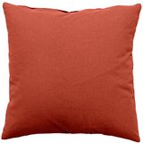 Enjoy Home - Kussen afneembaar – afmetingen: 60 x 60 cm – terracotta – katoen – machinewasbaar – ritssluiting – ideaal om kleur op je bank te brengen – collectie Panama