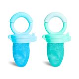 Munchkin 2 stuks babyvoerverkoop mesh zakken | blauw/groen