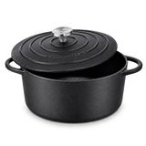 Küchenprofi Gietijzeren braadpan met deksel, zwart, 26 cm
