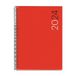 Miquelrius Jaarplanner 2024, weekoverzicht, verticaal, grootte Plus, 155 x 213 mm (A5), flexibele omslag van polypropyleen, spiraalbinding, Catalaans, Engels en Portugees, rood