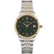 Dugena 4461083 Polshorloge Dames Kwarts Saffierglas Staal Groen Multi