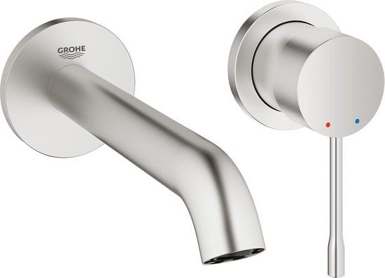 GROHE Essence New Wandgemonteerde Inbouw Wastafelkraan - supersteel - 19408DC1