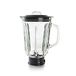 Lacor 69584 Delicy Mixbeker van glas, ideaal voor sap, smoothies en crèmes, 4 messen, luchtdicht afsluitdeksel, 1,5 l