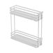 GTV Movix PRO KO-200BO-10, uittrekbare keukenmand, 2 legplanken, voor Mobile Base 200 mm, 3D-instelling, draagkracht 15 kg, zonder rails, wit