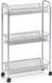 Zeller 18170 etage-trolley, 3-laags, mesh, ca. 44 x 17 x 70,5 cm