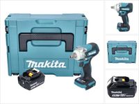 Makita DTW 301 G1J accu slagmoersleutel 18 V 330 Nm 1/2" borstelloos + 1x oplaadbare accu 6.0 Ah + Makpac