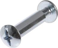 Hillman 44749 10-24 x 3/4-inch stalen bindpalen met stalen schroef, verpakking van 20 stuks