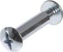 Hillman 44749 10-24 x 3/4-inch stalen bindpalen met stalen schroef, verpakking van 20 stuks