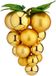 Krist+ Artesania Cerd Kerstballen Klein Druiven Gouden Plastic 14 x 14 x 25 cm