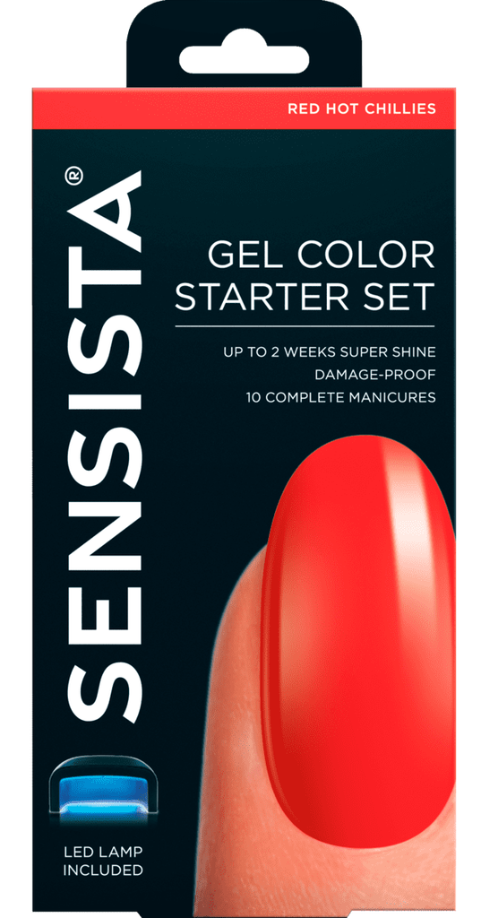 SensatioNail Sensista Gel Color Starter Set Red Hot Chillies - 8717591566373