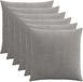 vidaXL - Kussensloop - 6 pcs - ALMELO - Lichtgrijs - 70 x 70 cm - corduroy