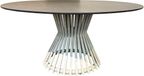 AVH-Collectie Pasadena low dining tuintafel 140xH69 cm keramisch latte