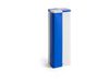 HAY Tin Container Slim bleu-blanc cassé