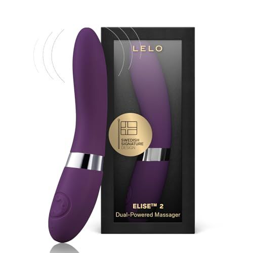 LELO ELISE 2 Vibrator, Persoonlijke Stimulator met Dubbele Motor voor Luxe Sensuele Massage, Plum