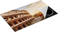 Chefcare Inductie Beschermer Colosseum bij Zonsondergang in Italïe - 89,6x51,6 cm - Afdekplaat Inductie - Kookplaat Beschermer - Inductie Mat