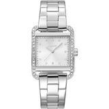 Dkny DK1L003M0015 Vrouwen Polshorloge Analoog Quartz Zilverkleurig Staal Vierkant