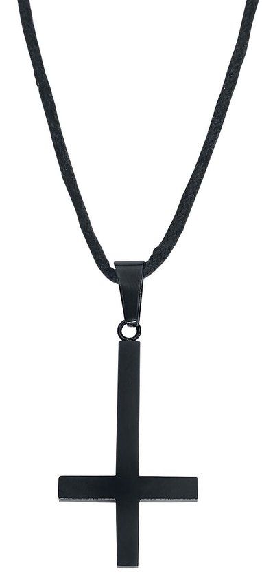 etNox Cross Unisex Halsketting - Zwart