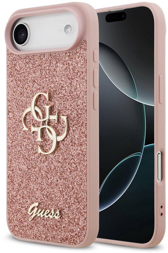 Guess 4G Glitter Back Cover Roze voor Apple iPhone Air
