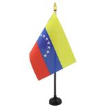 AZ FLAG Tafelvlag Venezuela 15x10 cm Polyester 100D Plastic Voet